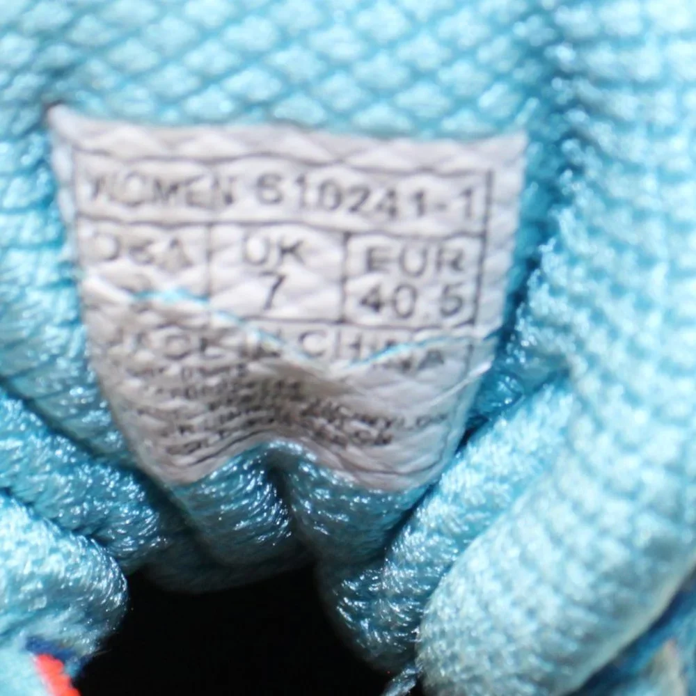 Saucony Ride 7 Running Shoes Turquoise Blue Coral OrangeS10241-1 Womens Size 9M - Picture 11 of 11